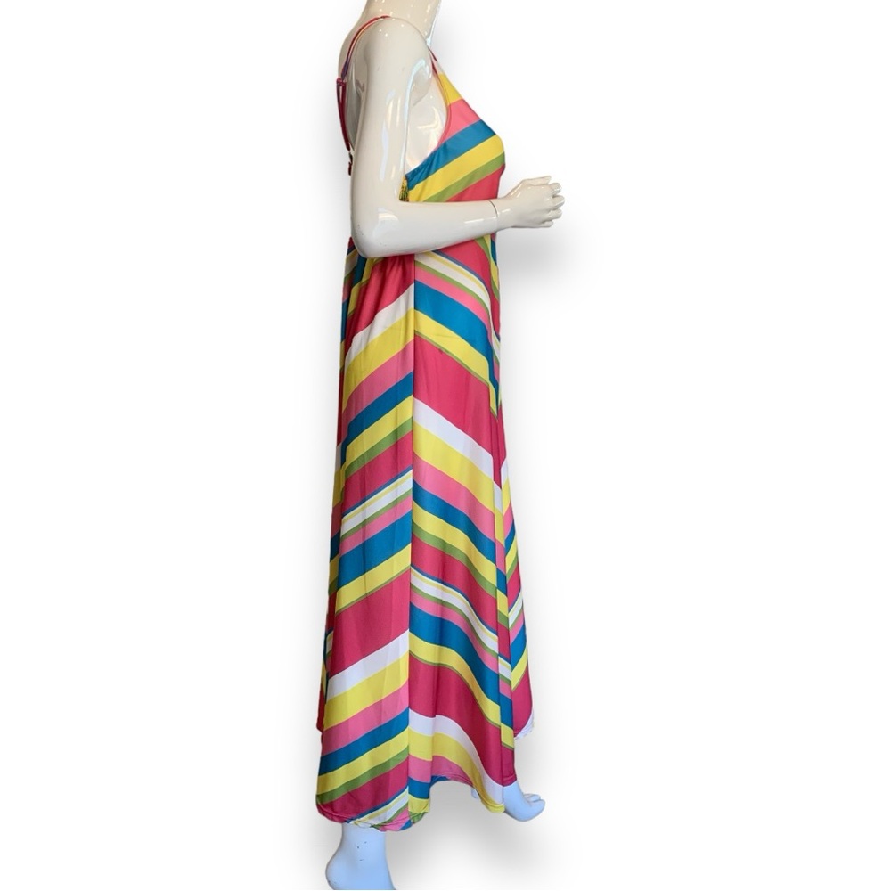 Anthony Richards Multi Colored Chevron Striped Ma… - image 3